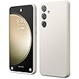 elago Liquid Silicone Case Compatible with Samsung Galaxy S24 Plus Case, Premium Silicone, Full Body Protective Cover [4 Layer Shockproof Structure], Anti-Scratch Soft Microfiber Lining (Stone)