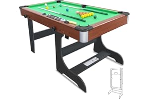 ‎HLC HLC Billardtisch klappbar mit kompletten Zubehör 154 * 77.5 * 81 cm DREI Farben, für Ihre Familie und ihre Kinder. grün