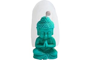 Moules en silicone pour bougies en forme de Bouddha | Moule en silicone pour fondant Bouddha | Moules faits à la main pour argile, éléments chinois, loisirs créatifs, bougies parfumées 3D Zorq