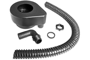 Eco Trade Counter Rain Trap | Rain Water Diverter Kit for Water Butt | Down Pipe Rainwater Hose Connector for Water Barrel | Universal Garden Greenhouse, Shed, Summer House Water Connector Kit