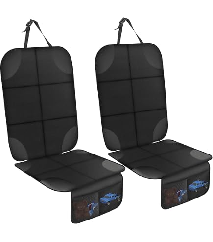 Organisateur De Siège Arrière Voiture LIANRISES – Protection Siège + Support Tablette + Plein De Poches, Noir