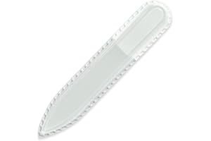 Mont Bleu Pequeña lima de uñas de cristal - Lima de uñas artesanal de auténtico vidrio templado checo