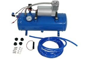 EJOYOUS 150PSI DC 12V Air Compressor with 6 Liter Tank Tyre Inflator Pump for Trumpet Train Air Horn Truck RV Tire Van Boat