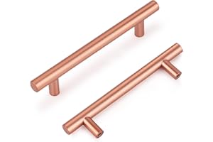 Probrico champagne doré meubles poignées moderne armoire armoire tire cuisine placard poignées de porte en or rose boutons de tiroir, paquet de 10, Centre de trou 128mm