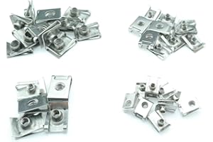 Schnappmuttern M4 M5 M6 M8 Edelstahl Klemmmuttern A2 Blechmuttern Clips, Gewinde:M6, Menge:5er Set