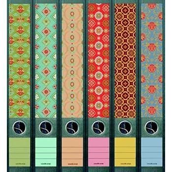 File Art AJ322 Design-Etiketten Für Ordnerrücken - Farbig & Selbstklebend