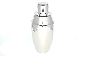 Yukiwa Cocktail Shaker Edelstahl erhältlich in 3 Farben und 2 Größen dreiteilig hergestellt in Japan silber 50 cl