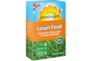 Phostrogen Organic Lawn Food, 3.5kg - Long Lasting Balanced Organic Feed - Thicker, Greener Lawn - Growing & Autumn Season, Green