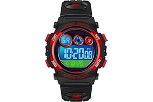 Dayllon Kids Watch Digital Outdoor Sport Waterproof Boys Watches Alarm 12/24H 7 retroilluminazione colorata Cronometro per 3-15 anni regalo