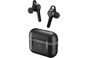 Skullcandy Indy Evo słuchawki douszne Bluetooth z mikrofonem, odporne na pot, wodę i kurz, do 30 godzin całkowitej pracy - czarne