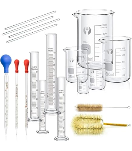 Teqler - Cilindro graduato in vetro, 100 ml, 1 : Amazon.it: Commercio,  Industria e Scienza
