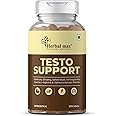 Herbal max Testo Support Testosterone Supplement With Gokshura, Safed Musli, L Arginine, Ashwagandha For Improve Strength, Stamina, Performance, & Energy |Testosterone Booster | 60 Tablets