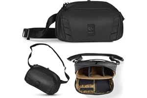Gomatic Peter McKinnon Sling 8 L | Bolso de Cámara | Bandolera para Equipo Fotográfico | Bolso de Hombro para Fotografía | Mochila de Día | Equipaje de Mano | Resistente al Agua | Impermeable