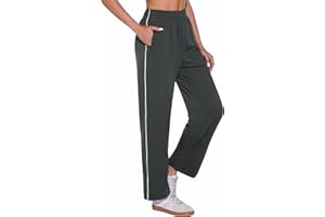 Jahetuul Pantalón Chándal Mujer Algodón Pantalones Mujer de Otoño Pantalones Deportivos de Mujer con Cintura Elástica Jogger Mujer con Bolsillos para Running Casual Fitness Jogging