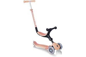 GLOBBER GO-UP Foldable Plus ECO – 3 in 1 Dreirad, Laufrad und Scooter, 120/80 mm, 3-rädrig, höhenverstellbar