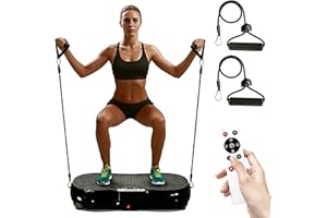 bigzzia Vibration Plate, Vibration Plate Exercise Machine, Vibration Plate for Lymphatic Drainage, 2025 Upgraded Double Motors Vibration Plate for Weight Loss