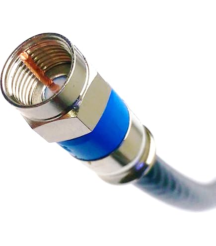 2x TiVo Tri-Shield RG6 Coaxial Patch Cables – 6ft, F Connector Male To Male, 75 Ohm