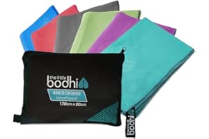 The Little Bodhi Microfibre Towel Turquoise 150cm x 80cm