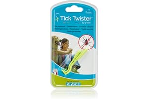 Tick Twister® Set de 2 Tire-tiques – Permet de retirer les tiques sur les chiens, chats, chevaux et l’Homme – Tire Tiques Original - Fabriqué en France (Vert)