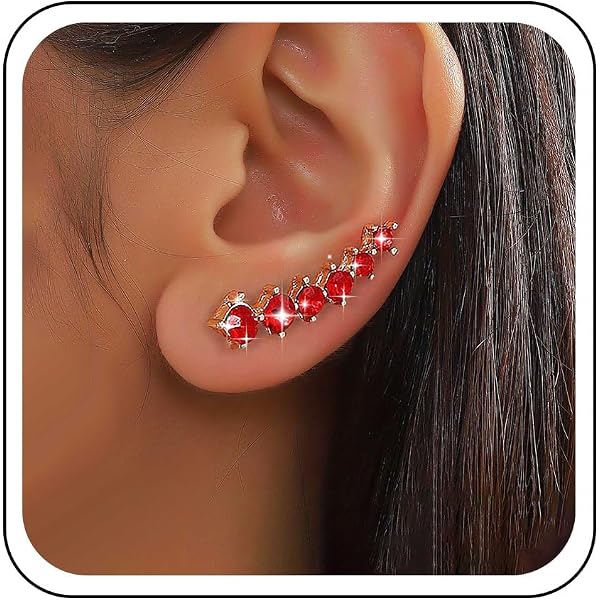 Orecchini A Goccia Gotici Pipistrello Rosso – In Lega D'Argento – Stile Vintage Punk Per Donne E Ragazze