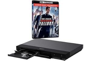 Sony UBP-X700 MULTIREGION Blu-ray Player Bundle with Mission Impossible Fallout Ultra HD 4K Blu-ray Disc