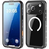 PSR Aksesuar iPhone 17 Pro Max Su Ge&ccedil;irmez Kılıf 2M Derinlik Dayanıklı, 360&deg; Tam Koruma, Darbe Emici PC + TPU Kapak (17 PRO M