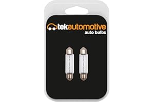 Tek Automotive 239 C5W Bulb 12V 5W – 11x38mm S8.5D Festoon Number Plate Bulb and Interior Light Replacement – Twin Pack