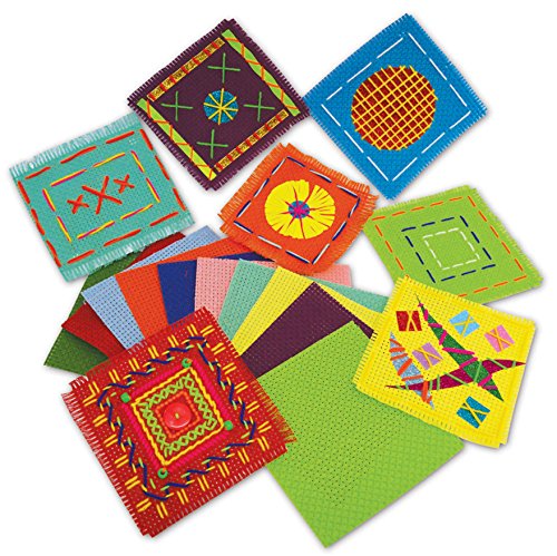 Springboard Coloured Binca Squares (Classroom Bulk Pack of 50) - 15x15 cm - Cross-Stitch Fabric