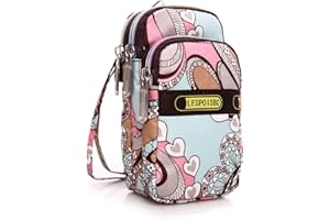 whatUneed Ladies Cross-body Bag Mobile Phone Shoulder Bag Wallet Pouch, Handbag Wristlet Purse for Carrying Card Cellphone for Women