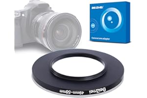 BEIZMEI 49mm to 58mm Camera Filters Ring,49mm-58mm Step-Up Ringfor Filters Compatiable All Brands Ø49mm Lens to Ø58mm UV ND CPL Camera Filter.Made of CNC Machined.