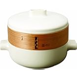 JIA INCSteamer Set - Large Set (Ceramic Steamer Pot and Lid + Cedar Wood Basket)