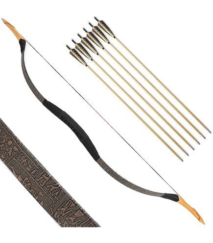 Arco Ricurvo Tradizionale 62'' 30-60 Libbre – Legno, Destro, Da Caccia/Tiro