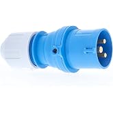 as - Schwabe - CEE plug for caravans, motorhomes and outdoor 230 V / 16 A | CEE outdoor connector, IP44, resistant to foreign