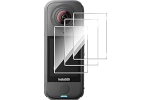Holilo Para Insta360 X4 Air Accesorios【3 Piezas】 Protector de Pantalla Cristal Templado, 9H Dureza HD Vidrio Templado Anti-Arañazos Sin Burbujas Glass Screen Protector
