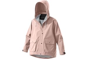 KQIVAM Veste Imperméable Enfant,Vestes De Protection Solaire Légère Respirante Manteau à Capuche Blouson Coupe-Vent Manche Longue Zipper Camping Extérieur,Unisex Garçons Filles du 4 an au 14 ans