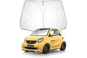 BIXUAN Pare-Soleil Compatible avec Mercedes Benz Smart Fortwo C453 EQ Forfour W453 2014-2022 Pare-Brise Pare-Brise Avant Anti-UV