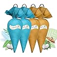 MANGALAM CamPure Camphor Cone (2 Original & 2 Sandalwood) Pack Of 4-100% Organic | Air Freshener For Car, Wardrobe, Office Cabin's, Drawers, Travel Bag & Bathroom