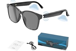 JAOGAUS AI Smart Bluetooth Glasses, AI Translator Glasses, Smart Audio Glasses with Bluetooth Speaker, Polarized Sunglasses, Meeting Memos, Real Time Language Translator Device for Travel, Business