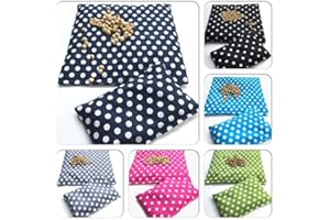 FK-KOERNERKISSEN 2 er Set 11 FARBEN - PUNKTE - TUPFEN - 1 Kammer 600 Gramm 26 x 25 cm + kleines Kirschkernkissen Körnerkissen Wärmekissen Weizen Dinkel Raps Trauben XXL (Kirschkernkissen, Lila Punkte)