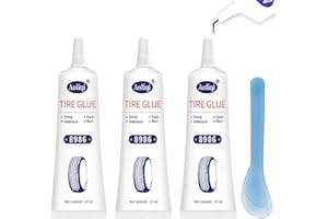 GEAANEN 3 PCS Mastice per Riparazione Pneumatici,Kit Bucatura Gomma Auto,Colla per Riparazione Pneumatici Portare Piccolo Raschietto,Per Kit Di Riparazione Pneumatici per Bici/Moto/Auto
