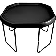 Zinix® Black Mixing Play Tray 100cm Diameter & Height Adjustable Stand - For Fun & Messy Sand, Water & Glitter Play.