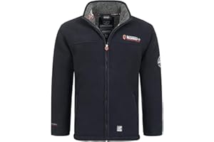 Geographical Norway Ureka Kurtka polarowa męska, z ciepłą podszewką z pluszu, rozmiar S–XXXL