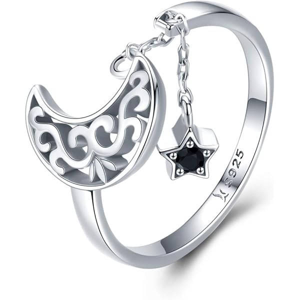 Anello Con Grappolo Floreale Di Zaffiri, Argento Sterling - Foto 3