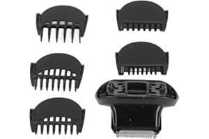 Fyearfly Bartschneider-Aufsatz, Scherkopf mit 5 Aufsätzen kämme, Elektrischer Bartschneiderkopf für Serie 5 6 7 5018s 5020s 5035s 5049cs Ersatztrimmer
