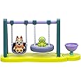 Bluey Mini Playsets, Turtleboy Playground Playset, Includes Articulated Wide-Eyed Bingo Figure and Turtleboy, Swing & Spin together on the Playground