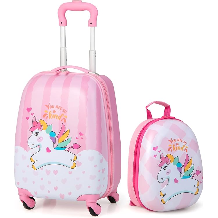 Valise Cabine Enfant Madisson Snowball - 48x22x35 Cm Rose | 4 Roues, Rigide, Sangles