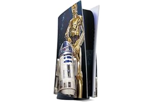 DEINDESIGN skin compatibile con Sony Playstation 5 PS5 Disc Edition pellicola adesivi Star Wars r2d2 Spazio