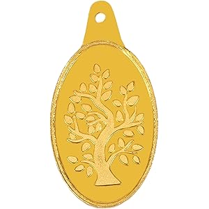 Bangalore Refinery 24k (999) Gold Coin Pendants 1gm