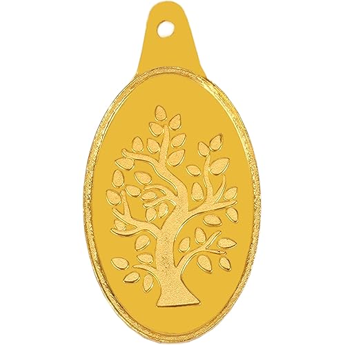 Bangalore Refinery 24k (999) Gold Coin Pendants 1gm