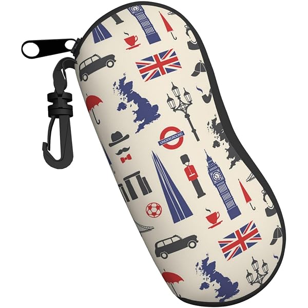 Étui à Lunettes Néoprène Léger Avec Clip Ceinture - 18,5 X 8,4 Cm - Protection Antichoc Et Antrayure - Unisexe